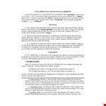 Non Compete Agreement Template for Company and Employee: Create a Powerful Agreement example document template