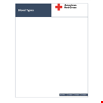 Parents Blood Types Chart example document template