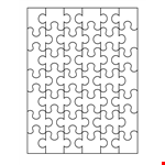 Puzzle Piece Template - Create Fun Teaching Resources with ease example document template