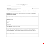 University Lesson Plan Template example document template