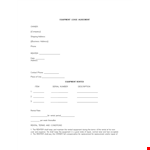 Equipment Rental Agreement Form example document template