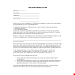 Rental Rejection Letter - How to Reject a Rental Application and Provide Clear Credit Information example document template