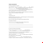 Rental Application Template for Lease on the Farmland: The Landowner Shall Provide Premises example document template