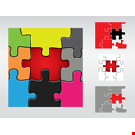 Puzzle Piece Template - Download Free Printable PDF example document template