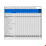 Calculate Your Profit and Loss Easily - Track Expenses and Total Profits example document template 