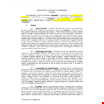 Independent Contractor Agreement | Contractor Services | Company example document template 