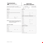 Settle Disputes with a Binding Settlement Agreement example document template