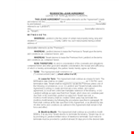 Rental Application Template - Complete Landlord Agreement for Tenant and Premises example document template 