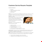 Customer Service Resume Template - Gain an Edge with Relevant Experience example document template