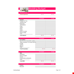 Create A Budget Plan For Your Wedding With Our Weeding Budget Spreadsheet example document template