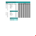 Manage Your Finances with Our Free Printable Bill Payment Schedule Template example document template