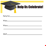 Custom Graduation Party Invitation Templates - Celebrate Where You're Headed! example document template 