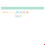 Customizable Meal Plan Template - Plan Your Healthy Habit example document template