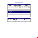 Compare and analyze investments with our easy-to-use Comparison Chart Template example document template