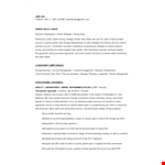 Pharmaceutical Sales Manager Resume - Boost Your Business & Sales with an Expert District Manager example document template