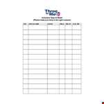 Printable Volunteer Sign In Sheet Template example document template