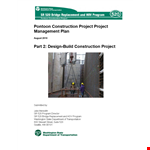 Construction Project Management Plan example document template