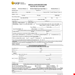 Leave of Absence Template | Request Employee Medical Leave example document template