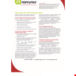 Create a Solid Self Employed Nanny Contract for Their Employment example document template