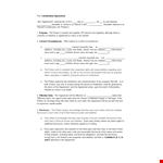 Cohabitation Agreement Template for Property and Parties example document template