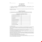 Free Simple Loan Agreement Template example document template 