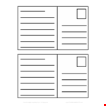 Get Creative with our Education Postcard Templates - Printable and Ready-to-Use example document template