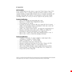 Junior Copywriter Job Description example document template