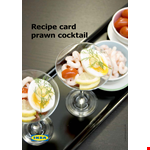 Cocktail Recipe Card Template example document template