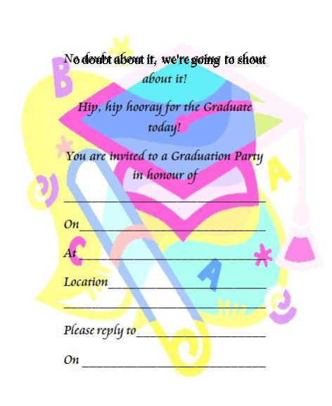 Customize and Celebrate with Graduation Invitation Templates - Download ...