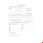 Sublease Agreement Template | Lessees and Applicants example document template