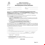 Employment Income Verification Form Template | Verify Income, Expenses & Business example document template