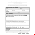 Easy-to-Use Incident Report Template - Capture Employee Information, Phone, and Incident Details example document template