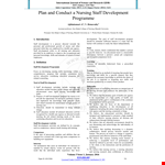 Nursing Staff Development Plan example document template