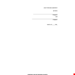 Customize Your Purchase Agreement Template for Smooth Transactions example document template