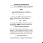 Service Agreement Template - Clear and Comprehensive | Consultant Contract, Services, Obligations example document template