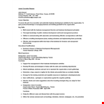 Junior Finance Executive Resume example document template 