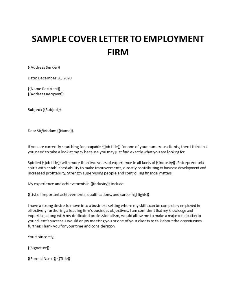 cover letter to impress employer