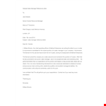 Sample Sales Manager Reference Letter example document template