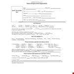 Nanny Job Application Template example document template