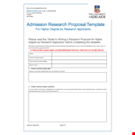 Get Started on Your Project with Our Research Proposal Template example document template 