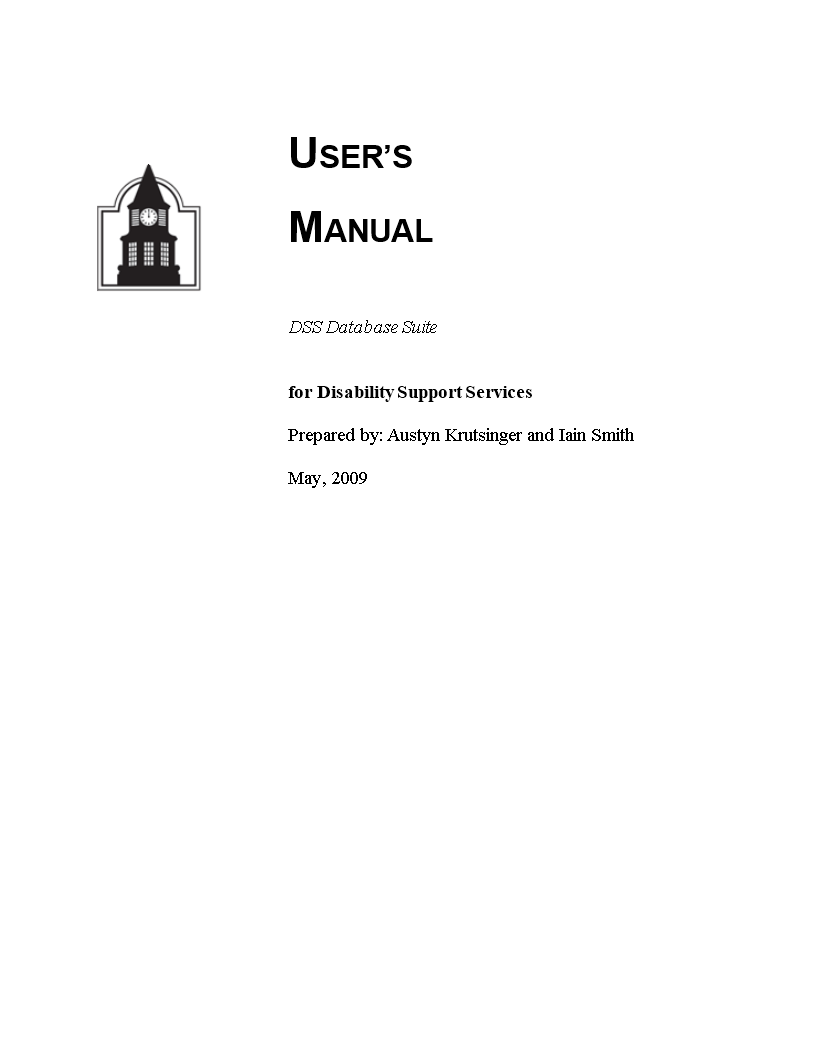 Instruction Manual Template - Create, Store, and Manage Information in ...