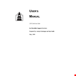 Instruction Manual Template - Create, Store, and Manage Information in a MySQL Database example document template