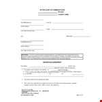 Separation Agreement Template - Quickly Divide Property & Assets example document template