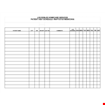 Patient Visit Schedule Template example document template