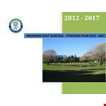 Golf Club Strategic Marketing Plan example document template