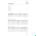 Project Planning Template Form example document template