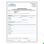 Fire Incident Report Template for Accurate Documentation example document template