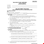 Divorce Agreement for Civil Union Parties: Shall be Binding for Both Parties example document template 