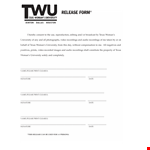 Printable Photo Release Form for Women - Sign and Release Rights example document template 