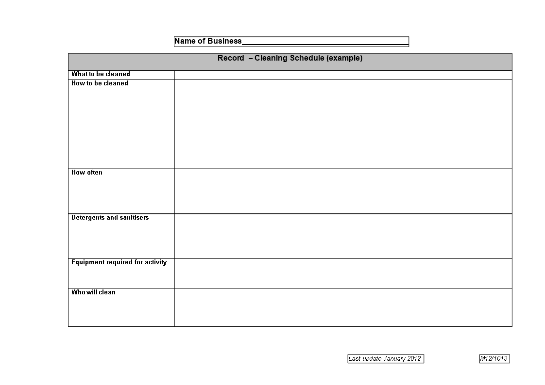 Ultimate House Cleaning Checklist - Equipment, Person, Tasks Checked ...